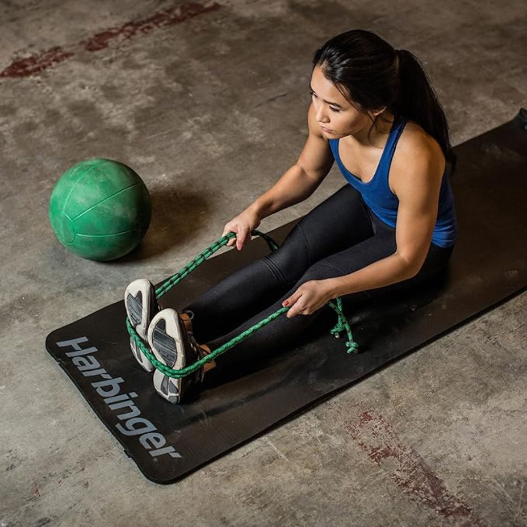 Harbinger Rolled Durafoam Exercise Mat Black - 183 x 61 x 0,95 cm - črna - antibakterijska blazina za vadbo