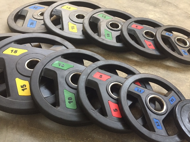 DISK OLIMPIJSKI GUMIRANI TRIGRIP CS 15 KG * PREMER 51 MM* - slika 15