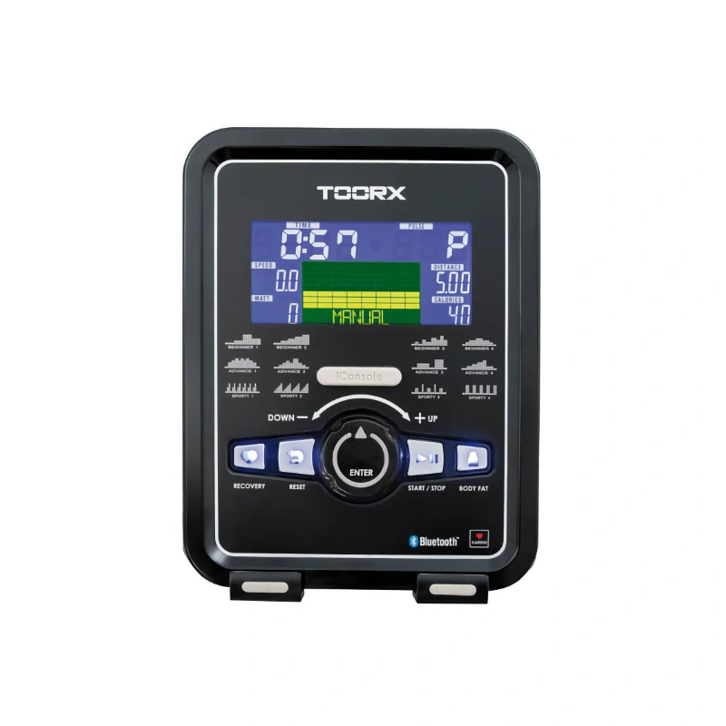 Toorx ERX 300 eliptični trenažer – magnetni upor, 16 kg vztrajnik, iConsole+ in Kinomap povezljivost