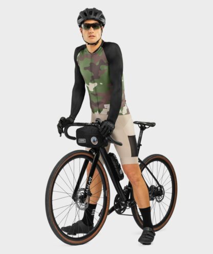 SIROKO GM2 CAMOUFLAGE gravel moški kolesarski dres z dolgimi rokavi
