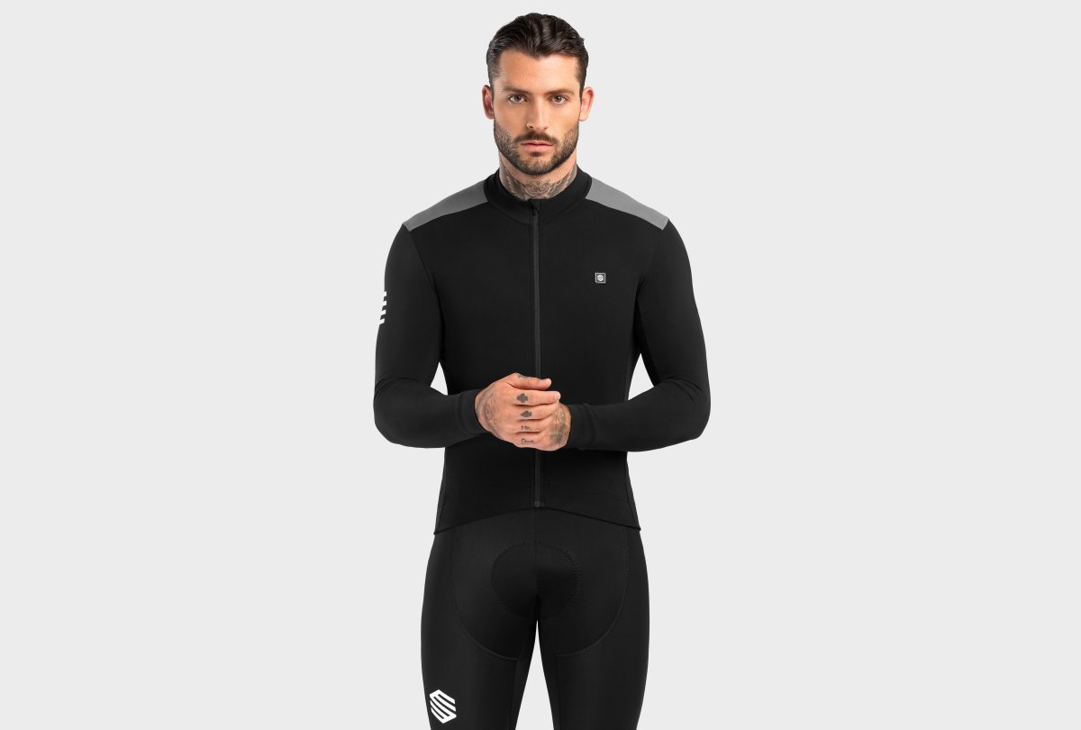 SIROKO M4 FLEET MOSS termo moški kolesarski dres z dolgimi rokavi