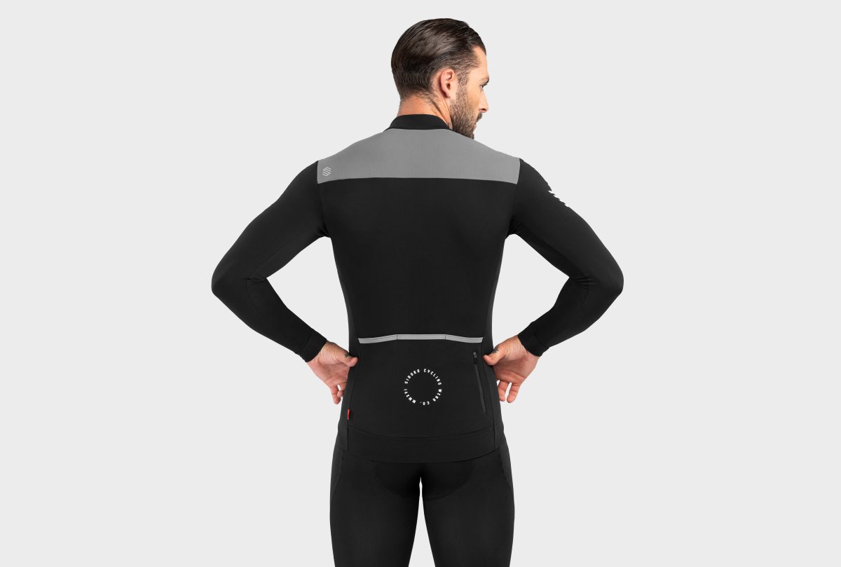 SIROKO M4 FLEET MOSS termo moški kolesarski dres z dolgimi rokavi