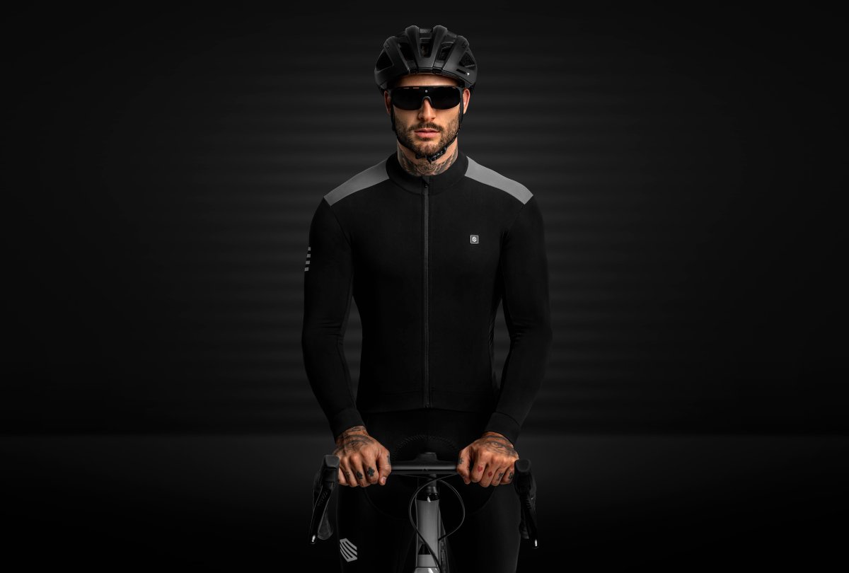 SIROKO M4 FLEET MOSS termo moški kolesarski dres z dolgimi rokavi