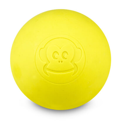 Captain-Lax Monkeyball - Masažna žogica / Lacross žogica - 6 cm - rumena