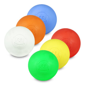 Captain-Lax Monkeyball - Masažna žogica / Lacross žogica - 6 cm - set 6 žogic različnih barv