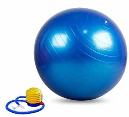 Fitball antiburst - 55 cm - Žoga za pilates, jogo in druge vadbe - modra