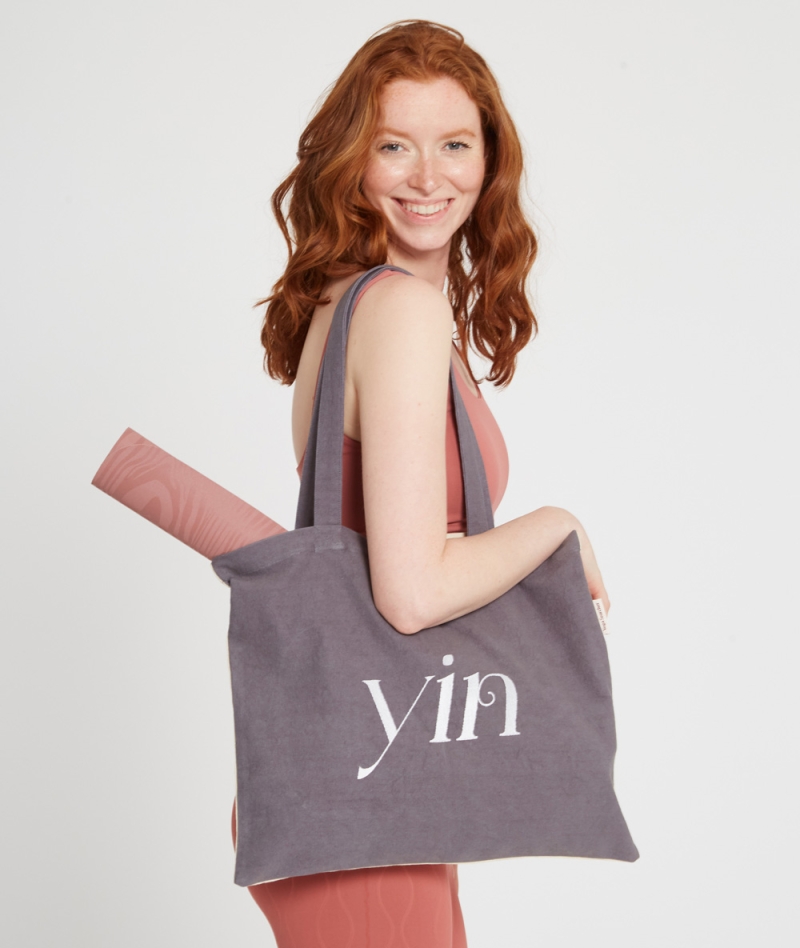 YogaSearcher BAG Yin Yang - torba iz bombaža - dvobarvna