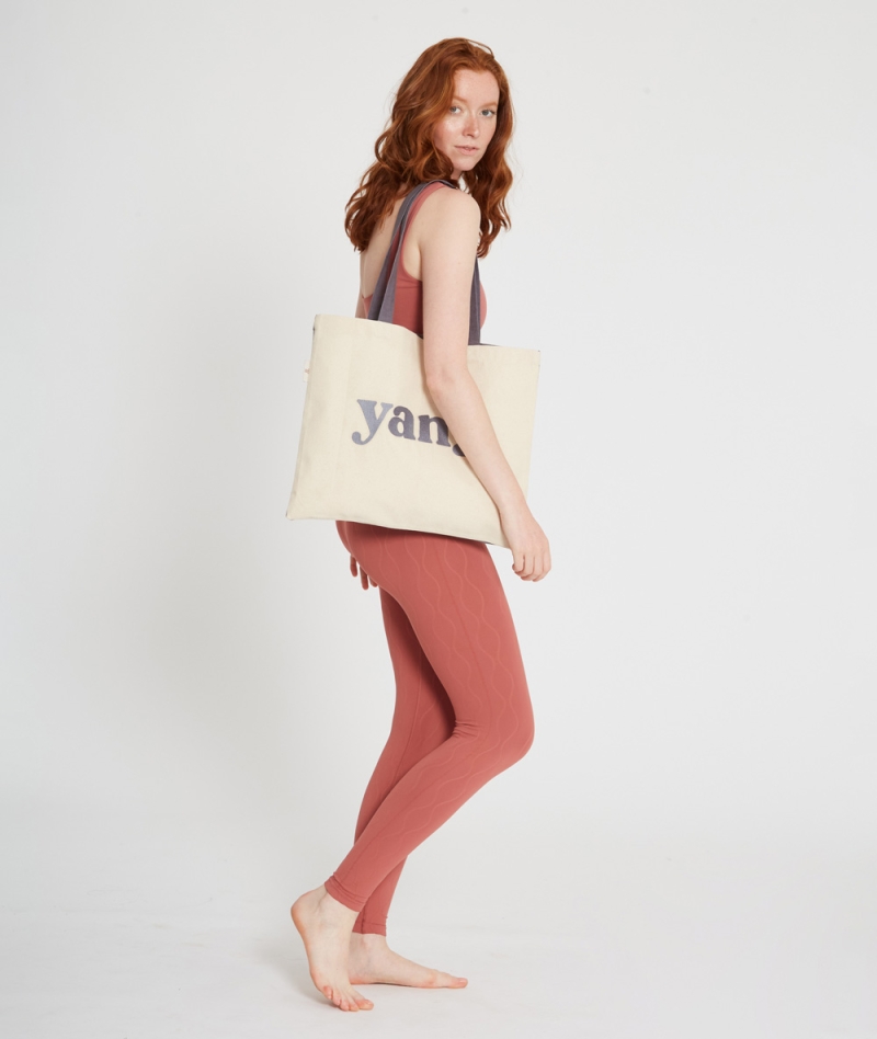 YogaSearcher BAG Yin Yang - torba iz bombaža - dvobarvna