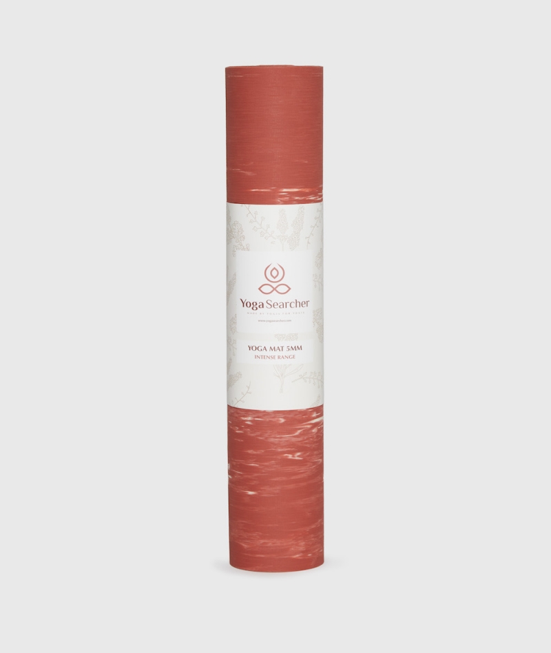 YogaSearcher Rubber Yoga Mat - 5mm - blazina za jogo - Terracotta (rdeča)