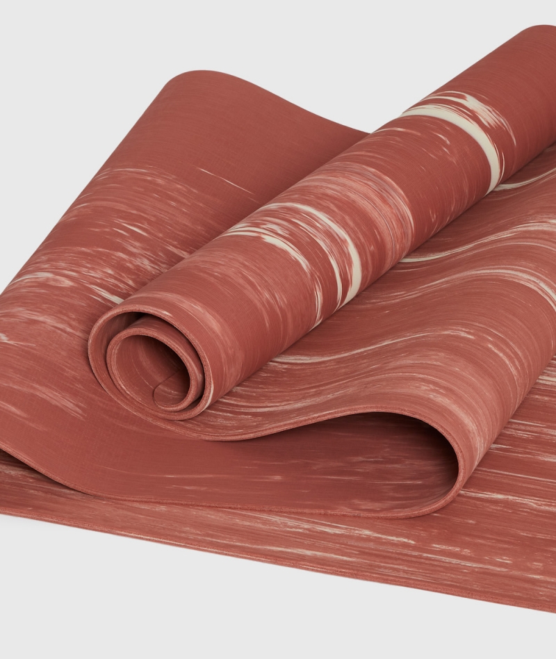 YogaSearcher Rubber Yoga Mat - 5mm - blazina za jogo - Terracotta (rdeča)