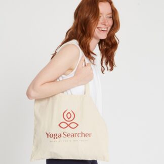 YogaSearcher TOTE BAG - Logo - torba iz bombaža