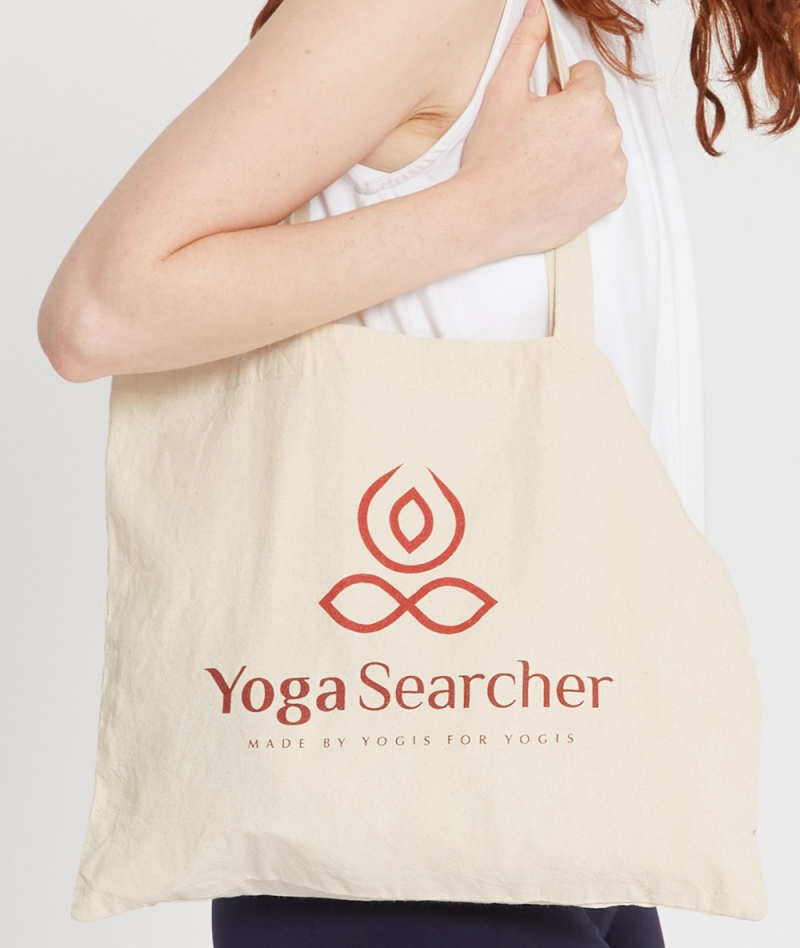 YogaSearcher TOTE BAG - Logo - torba iz bombaža