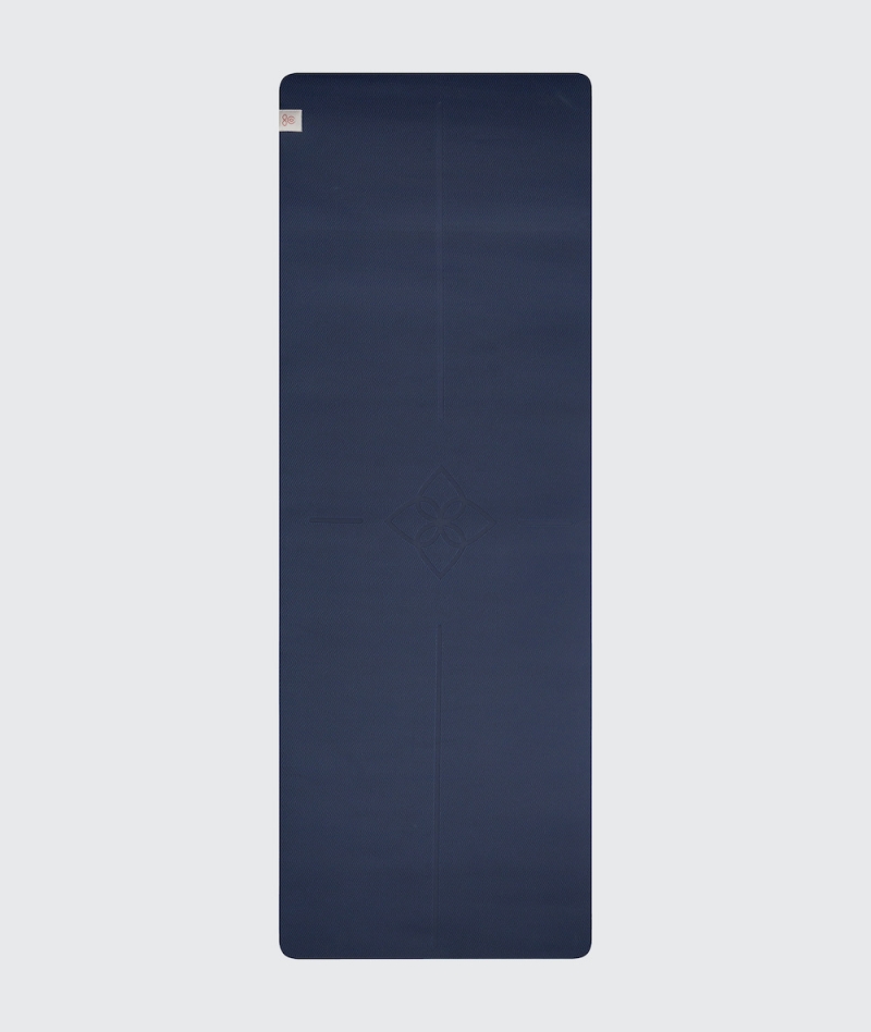 YogaSearcher Yoga Mat Alignment - 5mm - blazina za jogo - Navy (modra)