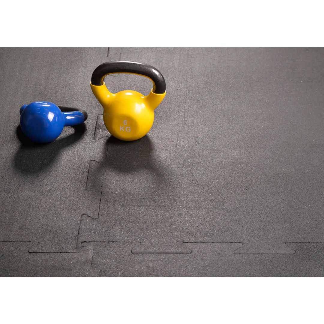 Fitmat Gumirana Puzzla Optimum 1x1m 10mm črna – evropska kakovost za vadbene površine