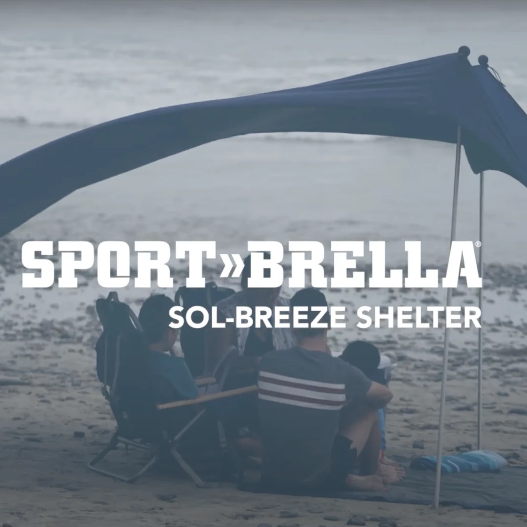 Sport-Brella Sol-Breeze - senčno jadro - 2,1 x 2,1 m - UPF 50+ - blue