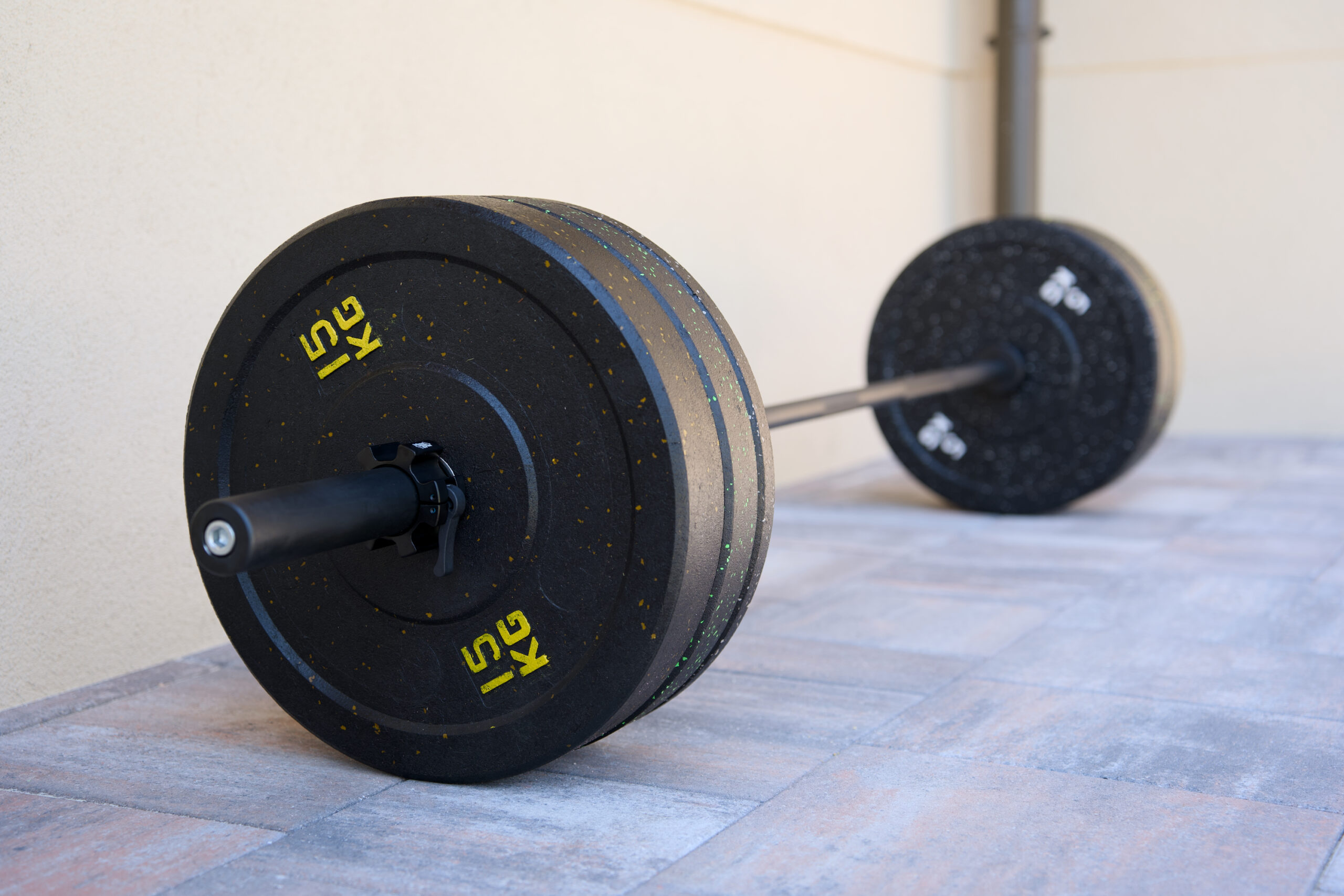 ALL BLACK HI-TEMP BUMPER KOMPLET UTEŽI 80KG z OLIMPIJSKO ČRNO PALICO 20kg - slika 5