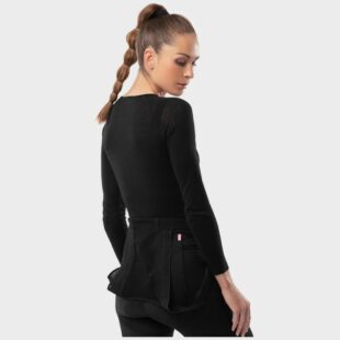 SIROKO SRX Pro Team - ženska kolesarska merino podmajica z dolgimi rokavi