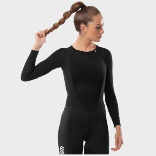 SIROKO SRX Pro Team - ženska kolesarska merino podmajica z dolgimi rokavi
