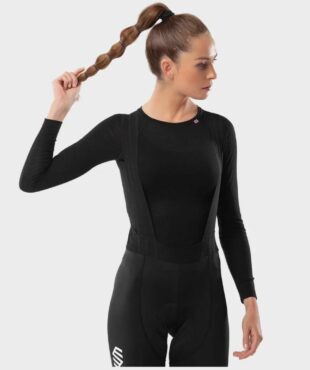 SIROKO SRX Pro Team - ženska kolesarska merino podmajica z dolgimi rokavi