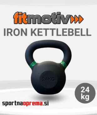 Fitmotiv Iron Kettlebell 24 kg - kettlebell utež iz litega železa