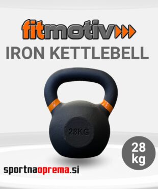 Fitmotiv Iron Kettlebell 28 kg - kettlebell utež iz litega železa