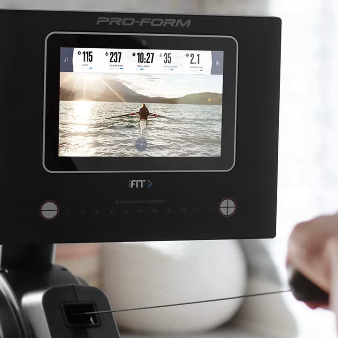 Pro-Form PRO R10 Rower - veslaška naprava na magnetni upor - možnost uporabe iFit - Vaša pot do vrhunske forme