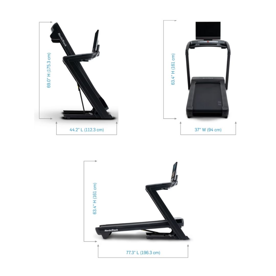 NordicTrack Commercial 2450 - tekalna steza - 4,25 CHP - 24″ HD zaslon na dotik