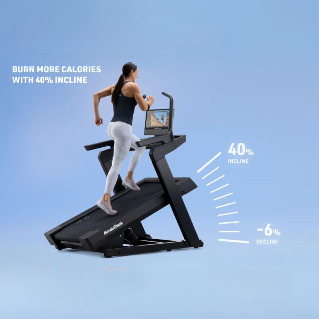 NordicTrack X16 Treadmill - tekalna steza - 4,25 CHP - od -3% do 40% naklona - 16″ HD zaslon na dotik - možnost uporabe aplikacije iFit