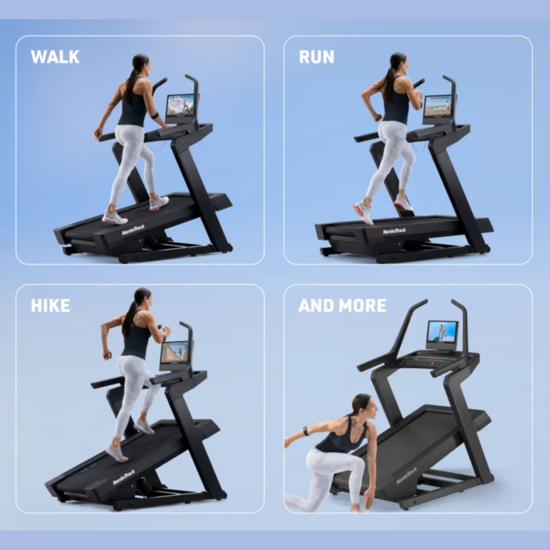 NordicTrack X16 Treadmill - tekalna steza - 4,25 CHP - od -3% do 40% naklona - 16″ HD zaslon na dotik - možnost uporabe aplikacije iFit