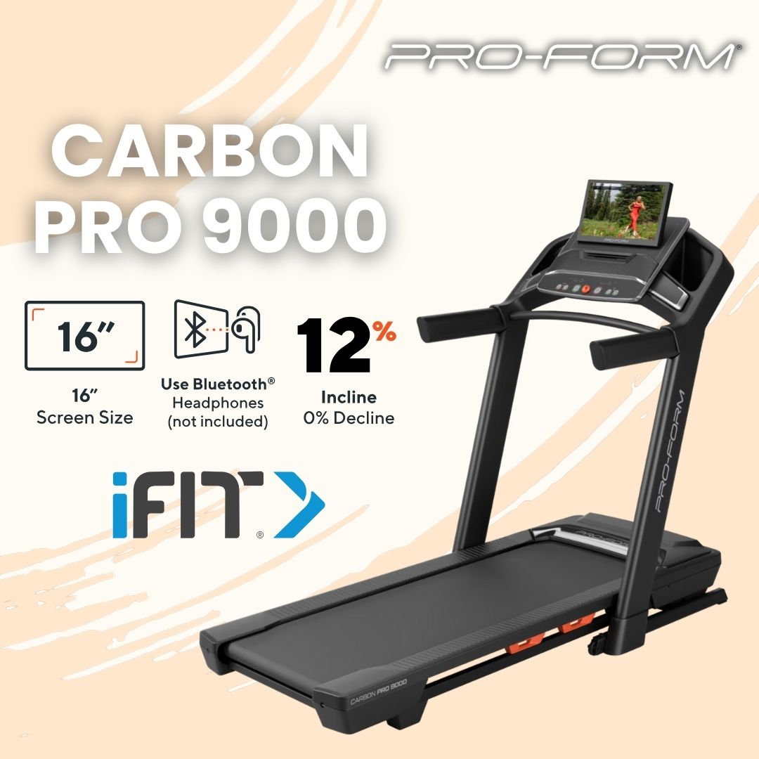 ProForm Carbon Pro 9000 - 3,6 CHP - 16" HD TFT - možnost uporabe iFit - premaknite svoje meje doma