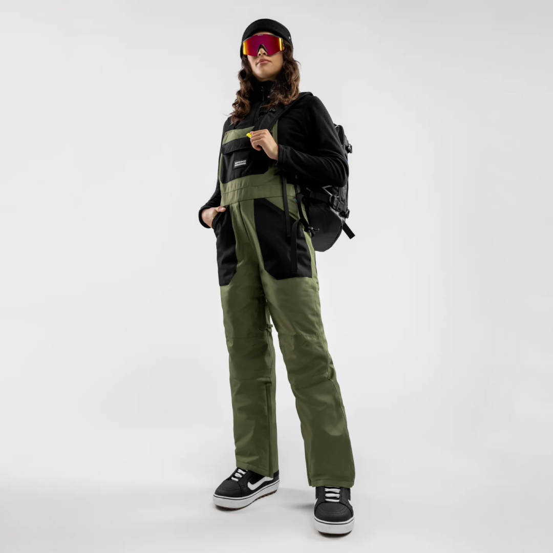 SIROKO B1 Klosters-W ženske smučarske hlače z naramnicami - vodoodporne in zračne