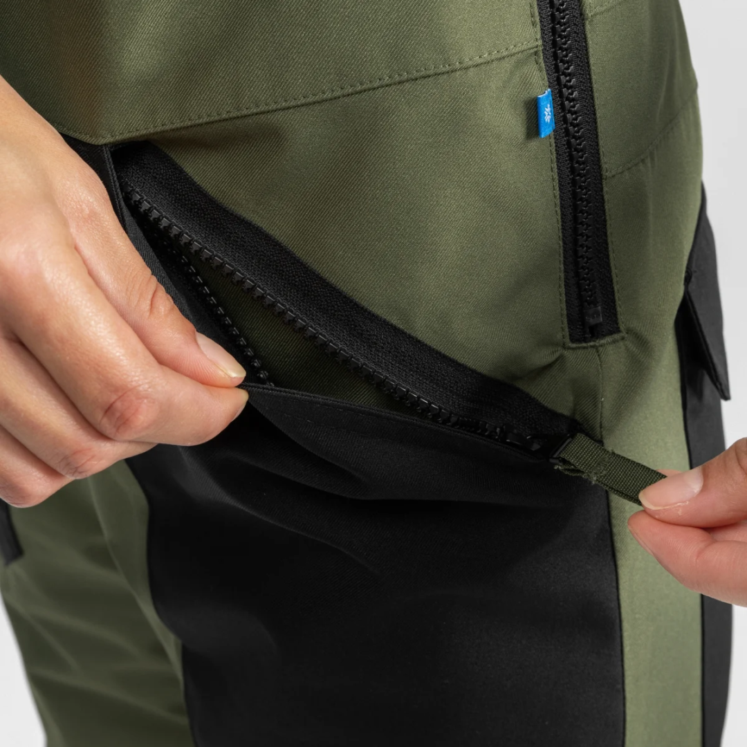 SIROKO B1 Klosters-W ženske smučarske hlače z naramnicami - vodoodporne in zračne