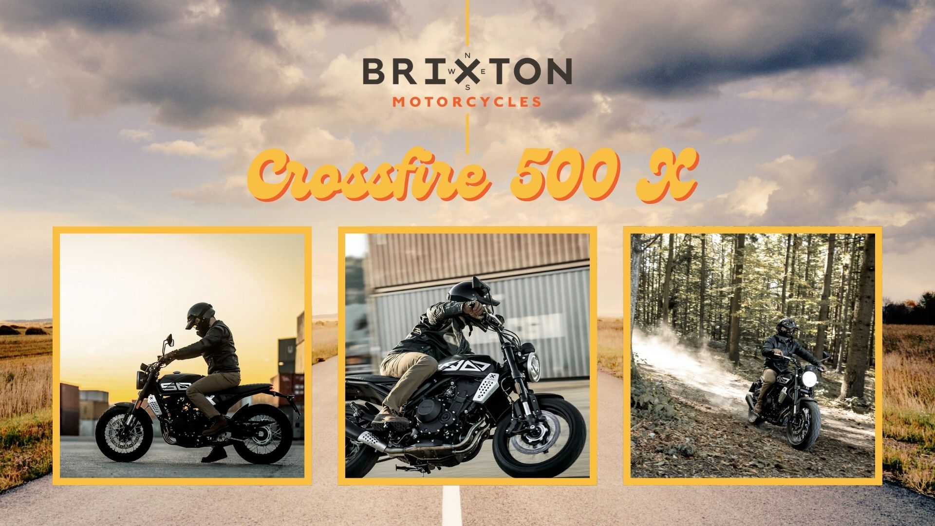 Dvovaljni motor (486 ccm) na Crossfire 500 X s celotnim izpušnim sistemom iz nerjavečega jekla