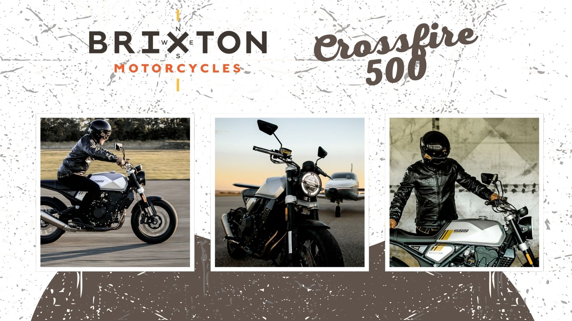 Brixton Crossfire 500 – Bullet Silver, stranski pogled na letališki stezi