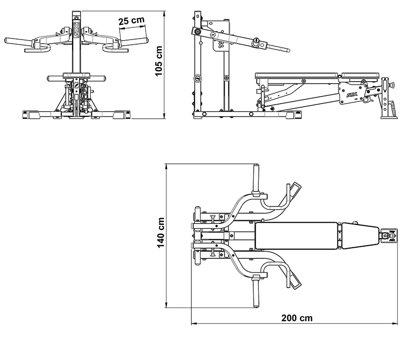 ATX Lever Arm Multipress – naprava z neodvisnimi vzvodi in integrirano klopjo RAS