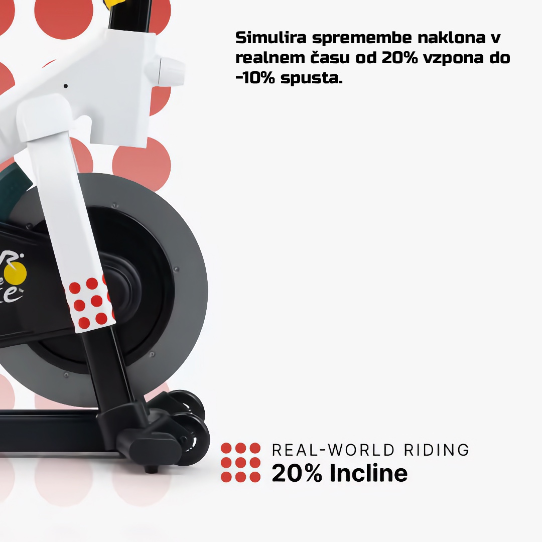 NordicTrack Tour de France Indoor Bike – dirkalno sobno kolo s 24-palčnim HD zaslonom in iFIT tehnologijo za realistično vadbo