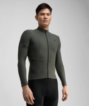 SIROKO M7 Spinacia moška termo kolesarska majica z dolgimi rokavi z odsevnimi detajli