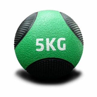 Gumijasta medicinska žoga – črna teksturirana medicinka za funkcionalni trening (1 do 10 kg)