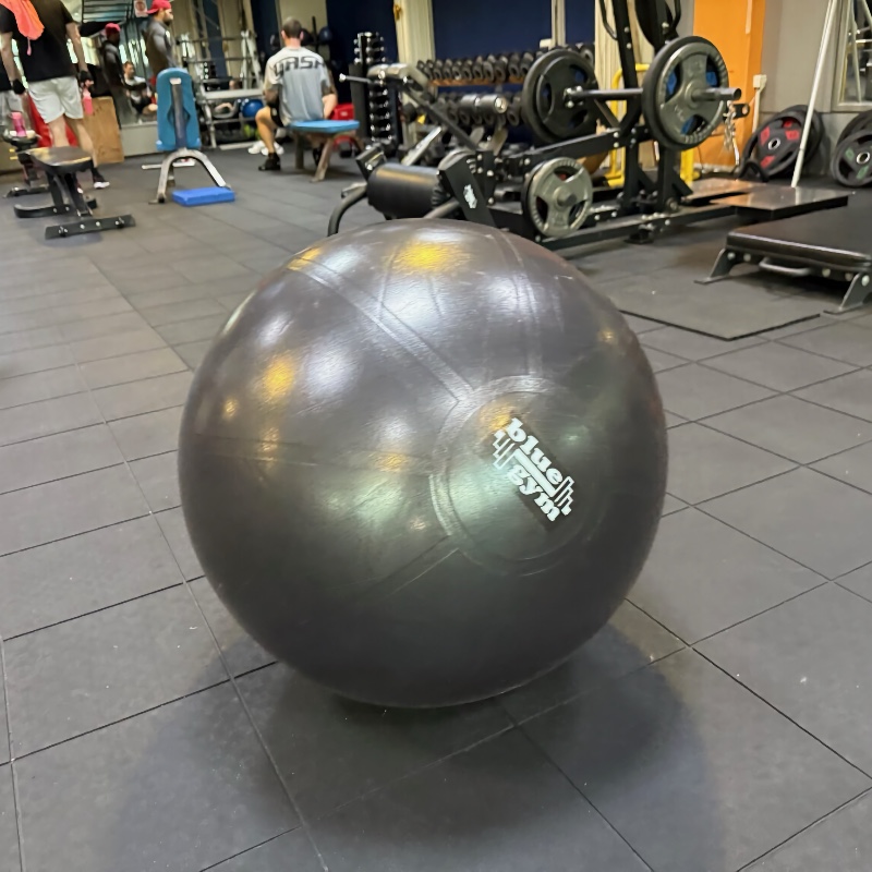 Heavy Duty Pilates žoga – črna žoga za vadbo, sedenje in rehabilitacijo (55 cm, 65 cm, 75 cm)