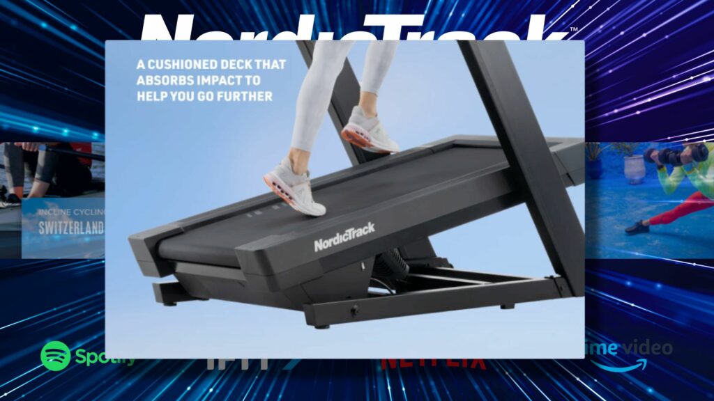 NordicTrack X24 Treadmill - tekalna steza - 4,25 CHP - od -3% do 40% naklona - 24″ HD zaslon na dotik - možnost uporabe aplikacije iFit
