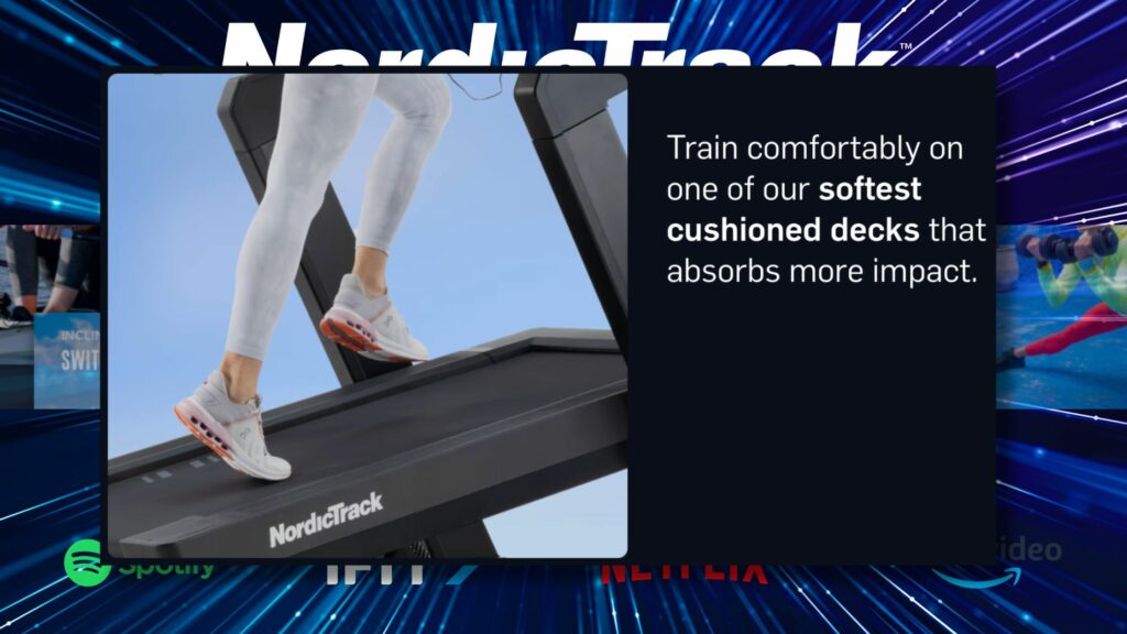 NordicTrack X24 Treadmill - tekalna steza - 4,25 CHP - od -3% do 40% naklona - 24″ HD zaslon na dotik - možnost uporabe aplikacije iFit