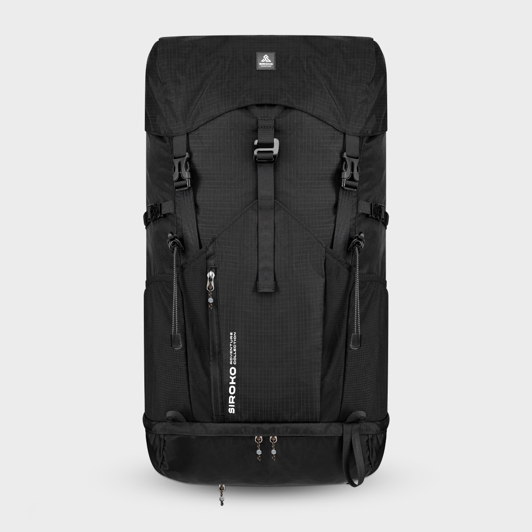 Weddell 35 Black pohodniški nahrbtnik – 35L črn nahrbtnik za pohodnike z vodoodporno prevleko