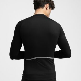 SIROKO Core Greylock moška termo kolesarska majica – oprijeta majica z dolgimi rokavi za vožnje v hladnem vremenu