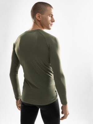 SIROKO Wild – 1 SIROKO Wild moška športna majica z dolgimi rokavi – črna, oprijeta, tehnično dovršena majica za hladne treninge