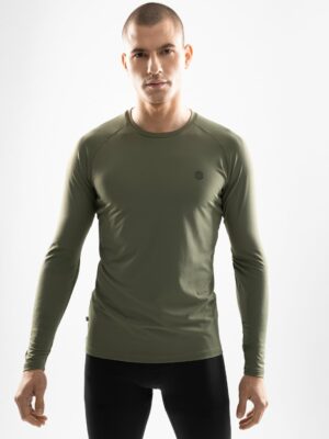 SIROKO Wild – 3 SIROKO Wild moška športna majica z dolgimi rokavi – črna, oprijeta, tehnično dovršena majica za hladne treninge