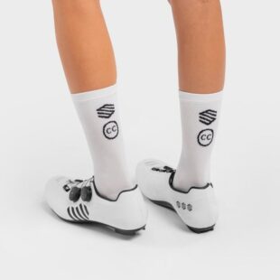 SIROKO Core Haza kolesarske nogavice – bele, zračne in kompresijske nogavice za kolesarjenje