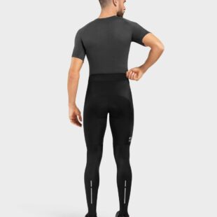 SIROKO Core Topclass moške kolesarske pajkice – črne, zračne in podložene za temperature od 10 °C do 25 °C