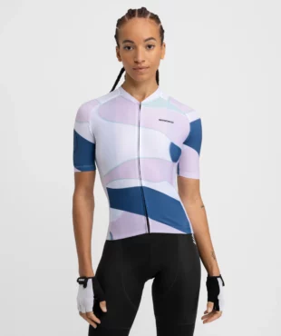 SIROKO M2 Provence ženska kolesarska majica, zasnovana za izjemno udobje, zračnost in prepoznaven stil na cesti