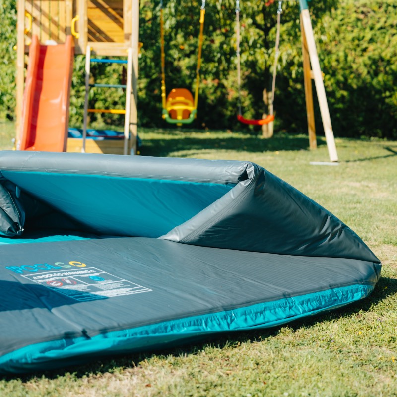 IPoolGo okrogli bazen 6 m x 1,6 m | Siva Barva | s tlačilko | Neprekosljiva Prostranost Za Brezskrbno Poletje! - slika 15