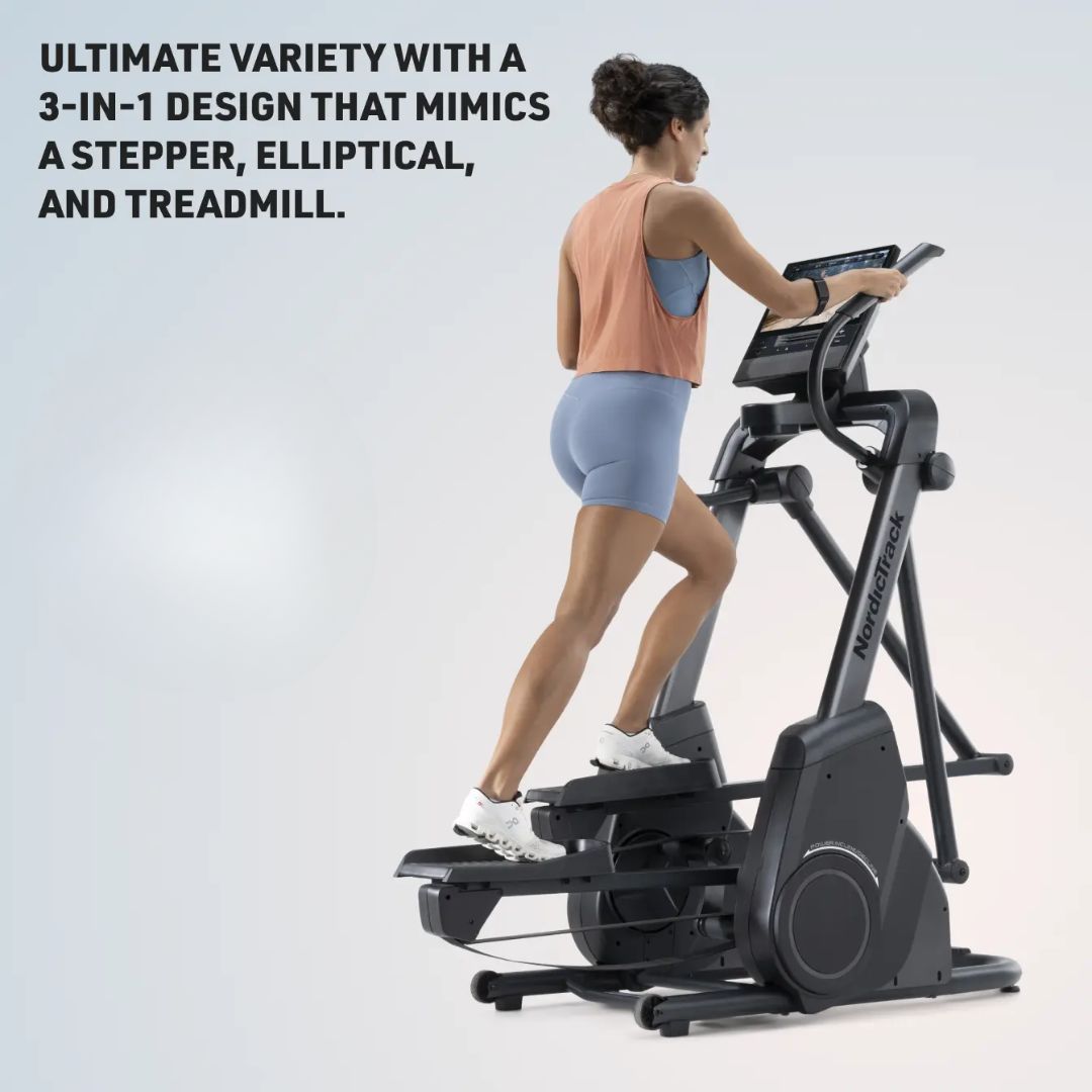 NordicTrack X16 Elliptical – premium 3‑v‑1 eliptik z inteligentnim nadzorom in iFIT zaslonom